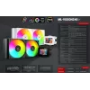 Mars Gaming MLVISION240 Computerkoelsysteem Processor All-in-one-vloeistofkoeler 12 cm Zwart