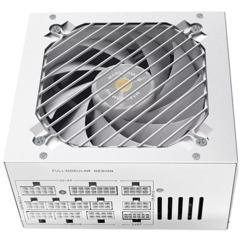 Mars Gaming MPB1000PSIW Voeding 1000 W 24-pins ATX ATX Wit