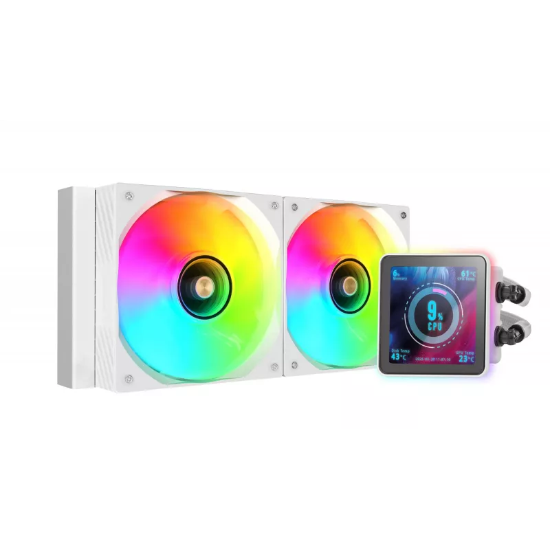 Mars Gaming ML-VISIONPRO240W Processor All-in-one-vloeistofkoeler 12 cm Wit 1 stuk