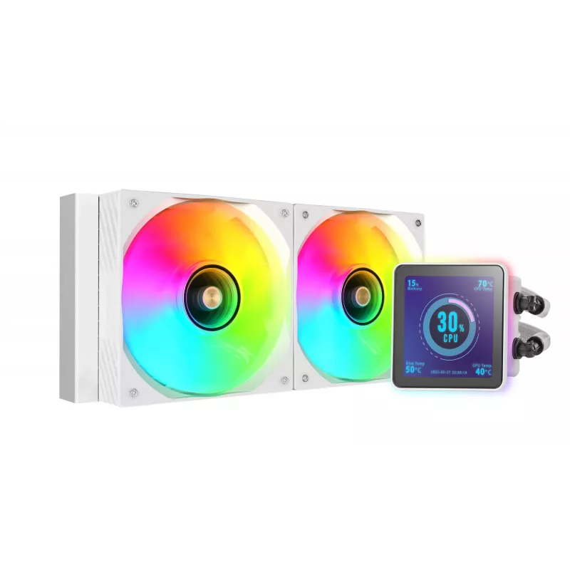 Mars Gaming ML-VISIONPRO240W Processor All-in-one-vloeistofkoeler 12 cm Wit 1 stuk