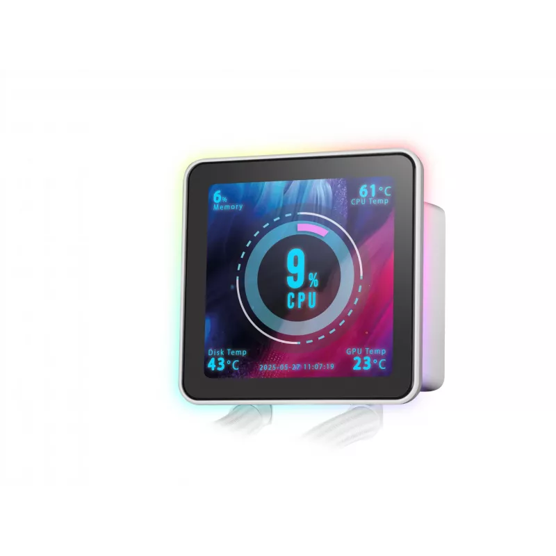 Mars Gaming ML-VISIONPRO240W Processor All-in-one-vloeistofkoeler 12 cm Wit 1 stuk