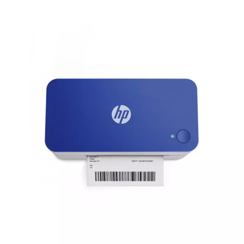 Thermische directe labelprinter HP HPKE100 203 x 203 DPI 127 mm/s bedraad USB wit/blauw