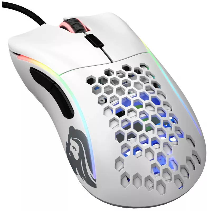 Glorious Gaming Glorious Model D Minus - matwit, rechtshandig, optisch, USB Type-A, 3200 DPI, 1 ms, wit