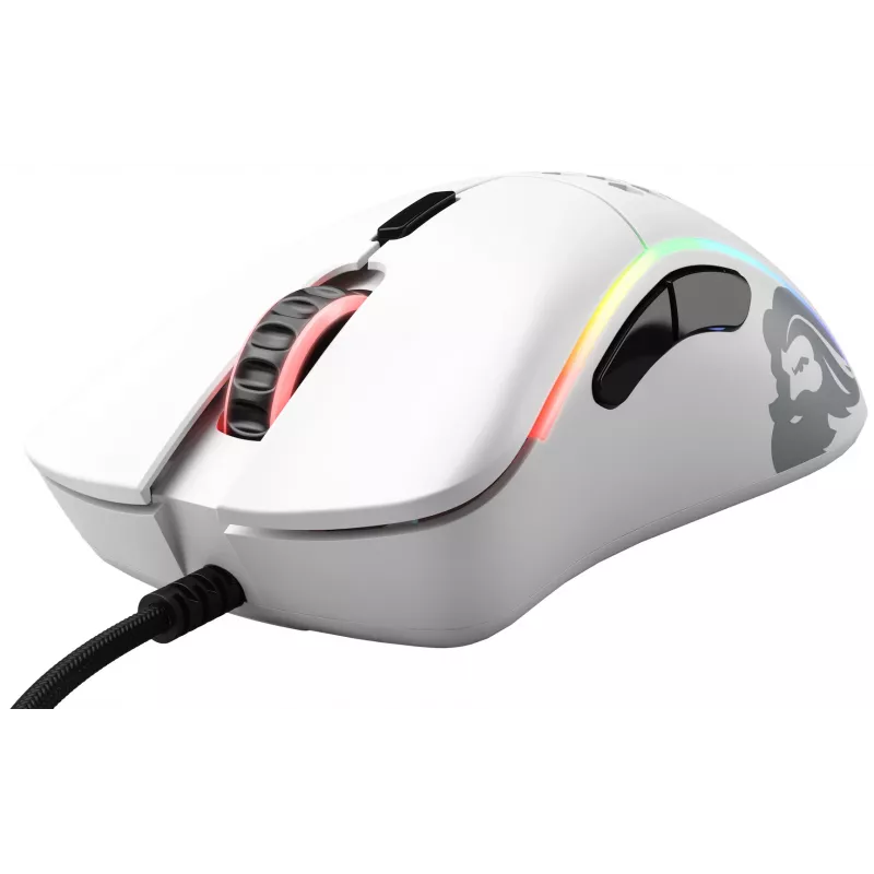 Glorious Gaming Glorious Model D Minus - matwit, rechtshandig, optisch, USB Type-A, 3200 DPI, 1 ms, wit