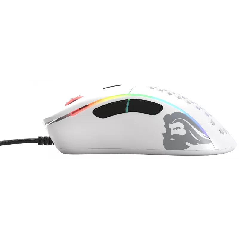 Glorious Gaming Glorious Model D Minus - matwit, rechtshandig, optisch, USB Type-A, 3200 DPI, 1 ms, wit
