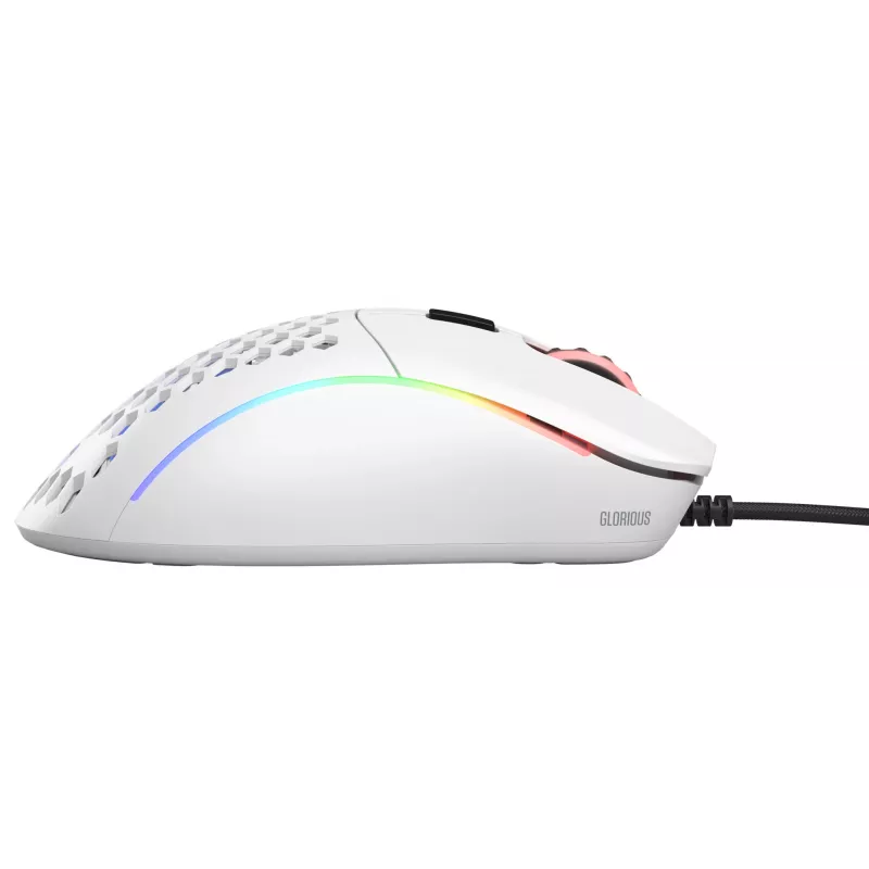 Glorious Gaming Glorious Model D Minus - matwit, rechtshandig, optisch, USB Type-A, 3200 DPI, 1 ms, wit