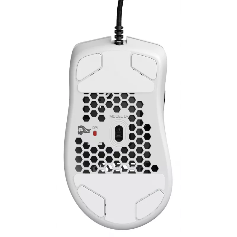 Glorious Gaming Glorious Model D Minus - matwit, rechtshandig, optisch, USB Type-A, 3200 DPI, 1 ms, wit