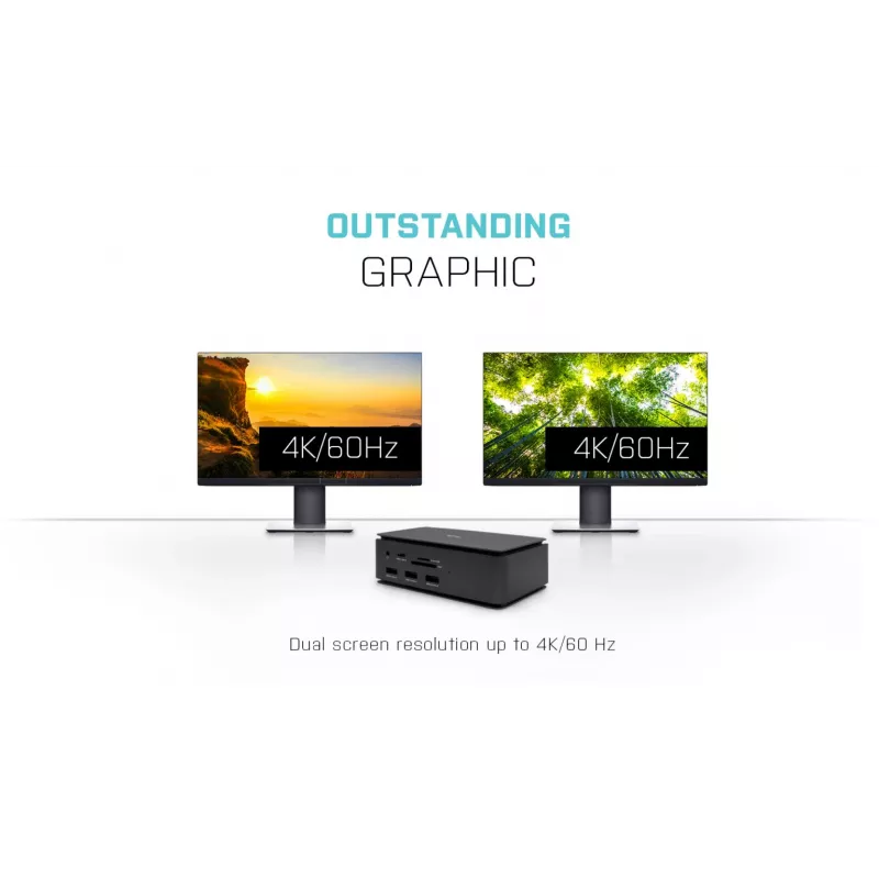 i-tec Metal USB4-dockingstation dual 4K HDMI DP met Power Delivery 80 W + universele oplader 100 W