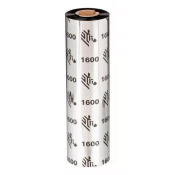 Zebra 1600 wax-thermotransferlint 450 m zwart