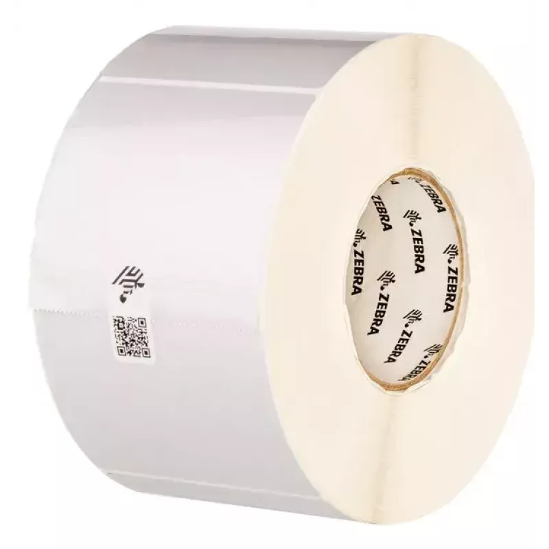 Gestanste etikettenrol Zebra Z-Ultimate 3000T zilver permanent adhesive