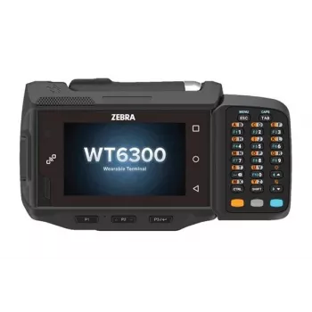 Zebra WT6300 draagbare handheld-computer 8,13 cm (3,2 inch) 800 x 480 pixel touchscreen 256 g zwart