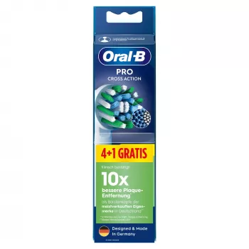 Vervangende borstelkoppen BRAUN Oral‑B Pro CrossAction — verpakking met 5 compatibele koppen