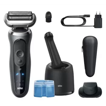 Foliescheerapparaat Braun Series 7 72-C7200CC zwart roestvrij staal lithium-ion