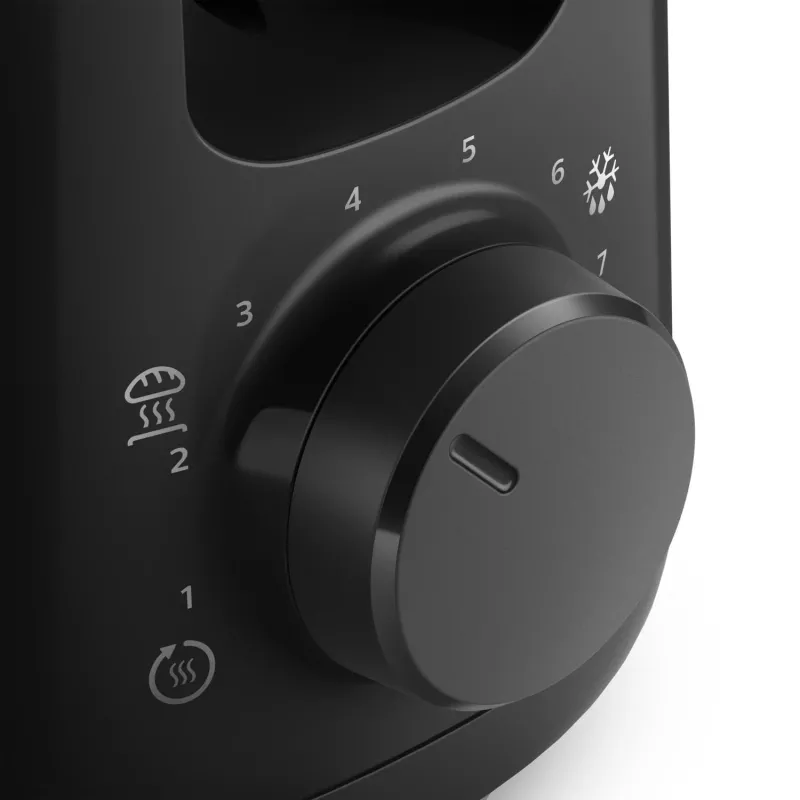 Philips Daily Collection HD2590/90 toaster – lange sleuf, zwart