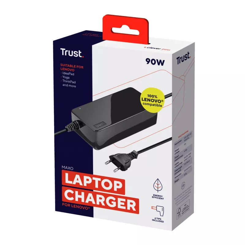 Trust 23394 voeding/inverter indoor 90 W zwart