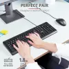 Trust Primo toetsenbord muis inbegrepen universeel USB AZERTY Belgisch zwart