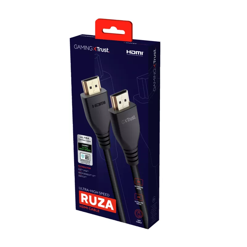 Trust GXT 731 Ruza HDMI-kabel 1,8 m HDMI Type-A (standaard)