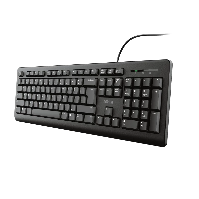 Trust Primo toetsenbord universeel USB AZERTY Belgisch zwart