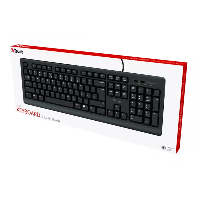 Trust Primo toetsenbord universeel USB AZERTY Belgisch zwart