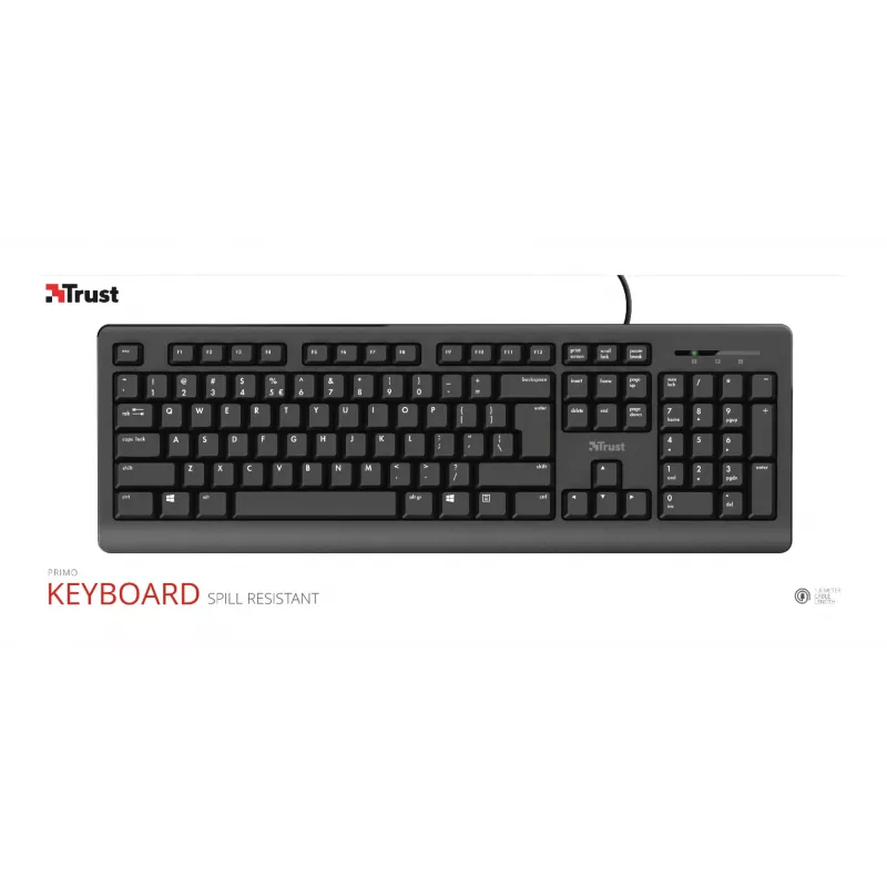 Trust Primo USB-toetsenbord, QWERTY, Nederlands (24145)