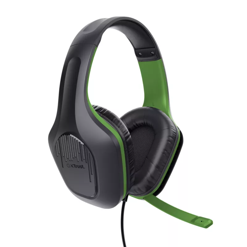 Trust GXT 415X ZIROX headset bedraad hoofdband gaming zwart, groen