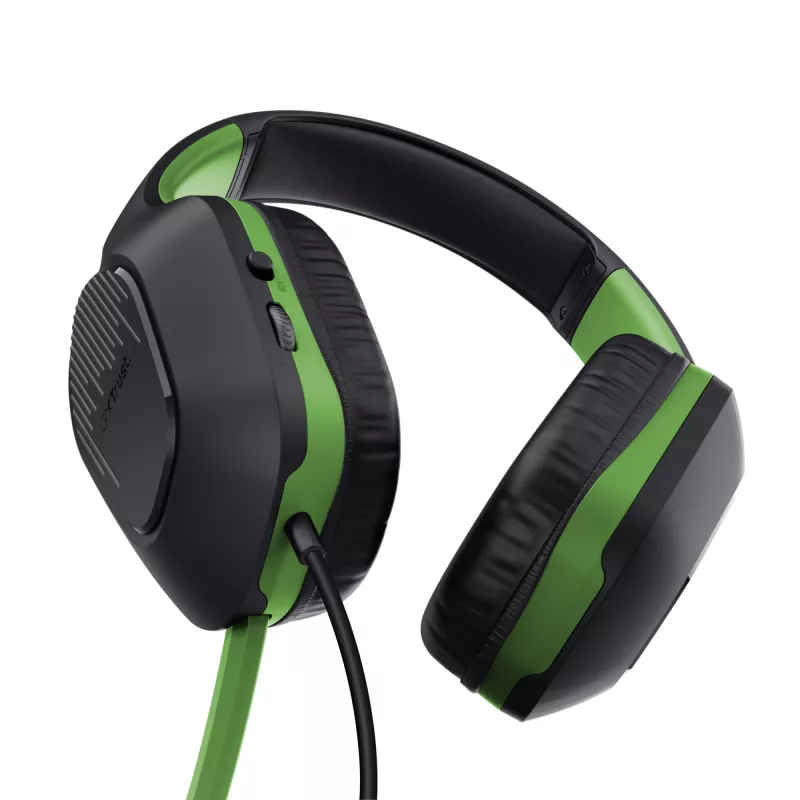 Trust GXT 415X ZIROX headset bedraad hoofdband gaming zwart, groen