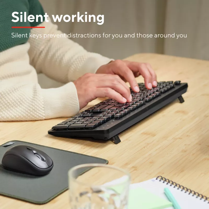 TRUST Ody II full-size draadloos RF QWERTY Nordic zwart