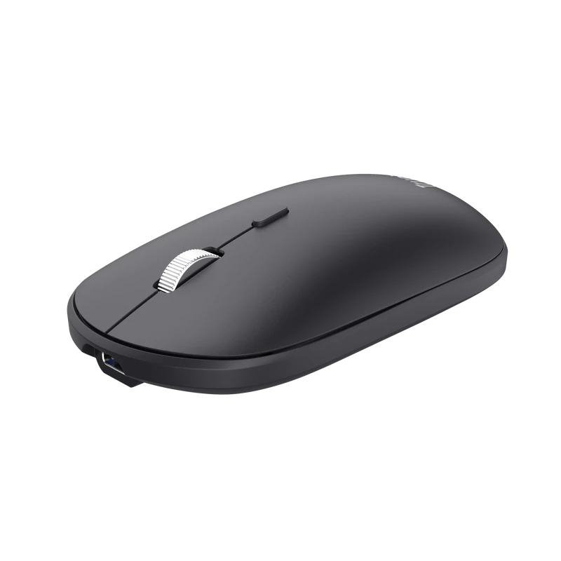Trust Lyra toetsenbord, muis inbegrepen, kantoor, RF draadloos + Bluetooth, AZERTY, Belgisch, zwart