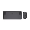 Trust Lyra toetsenbord, muis inbegrepen, kantoor, RF draadloos + Bluetooth, AZERTY, Belgisch, zwart