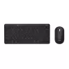 Trust Lyra toetsenbord, muis inbegrepen, kantoor, RF draadloos + Bluetooth, AZERTY, Belgisch, zwart
