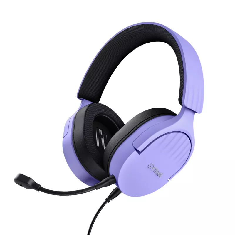 Trust GXT 489P FAYZO headset bedraad hoofdband gaming zwart, paars
