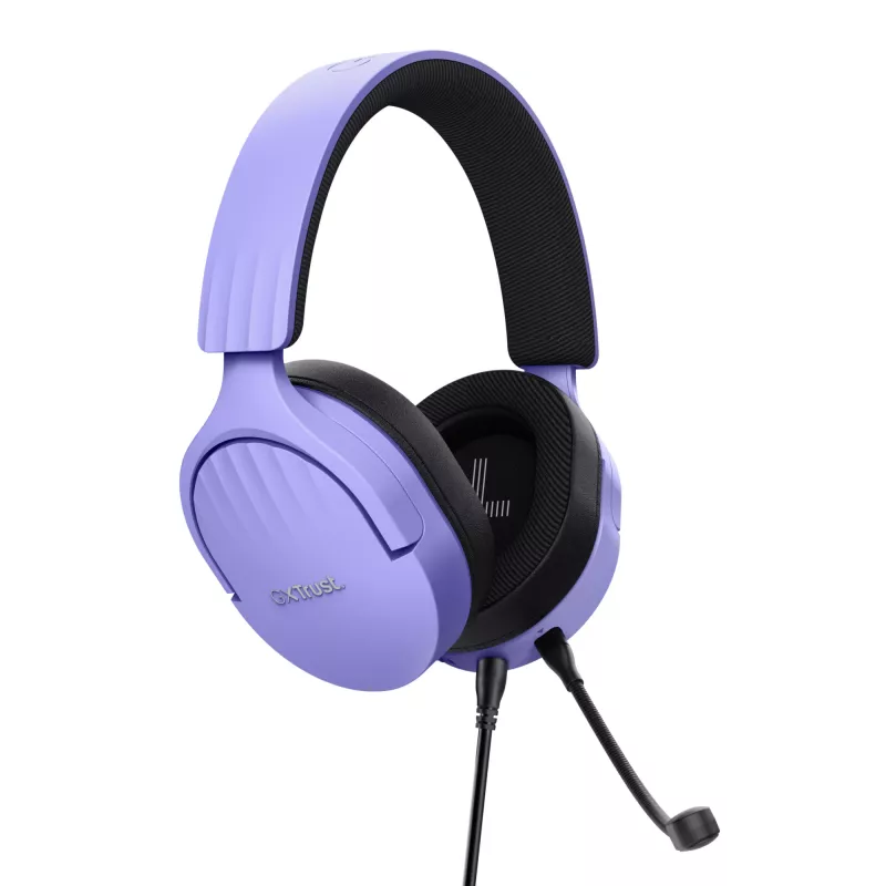 Trust GXT 489P FAYZO headset bedraad hoofdband gaming zwart, paars