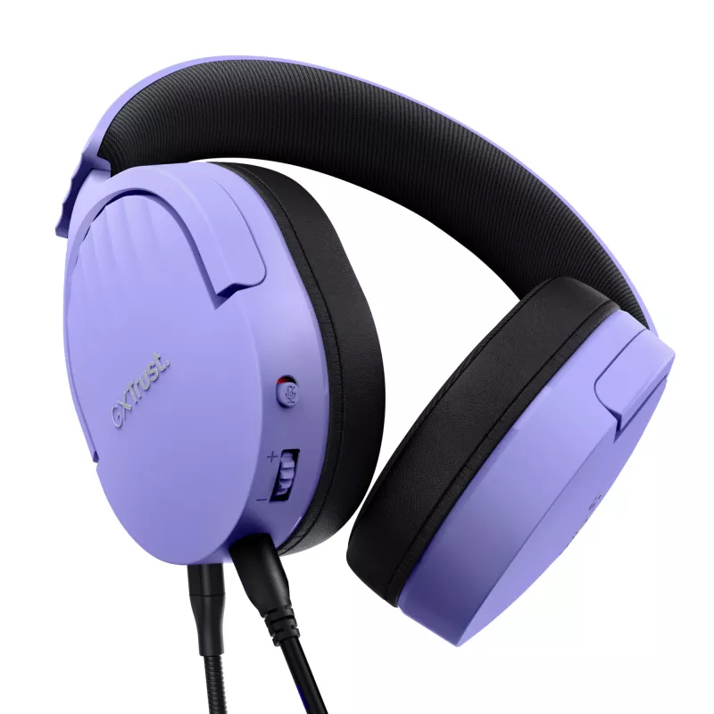 Trust GXT 489P FAYZO headset bedraad hoofdband gaming zwart, paars