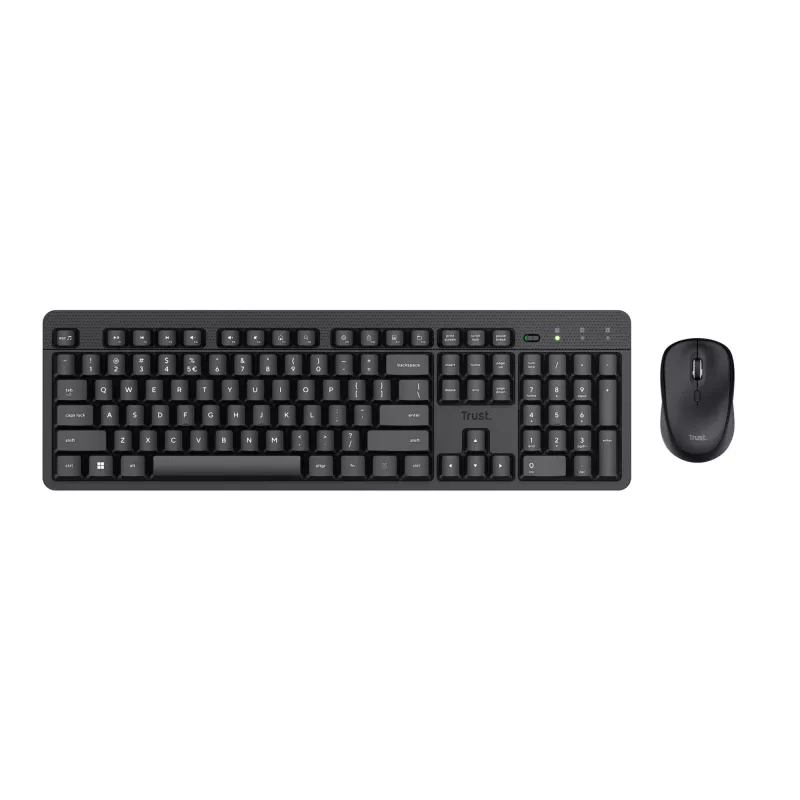 Trust Ody II toetsenbord muis inbegrepen kantoor RF draadloos AZERTY Belgisch zwart