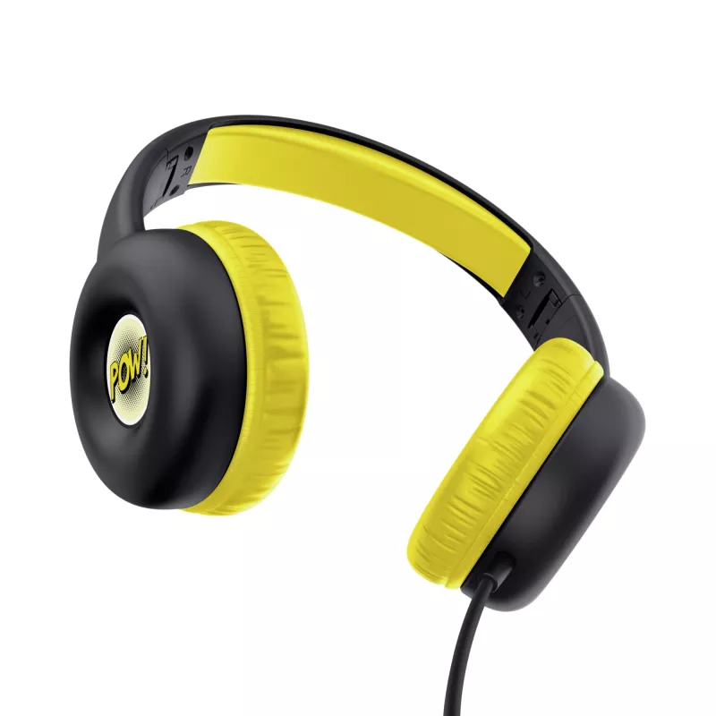 Trust Nouna headset bedraad hoofdband gesprekken/muziek zwart, geel