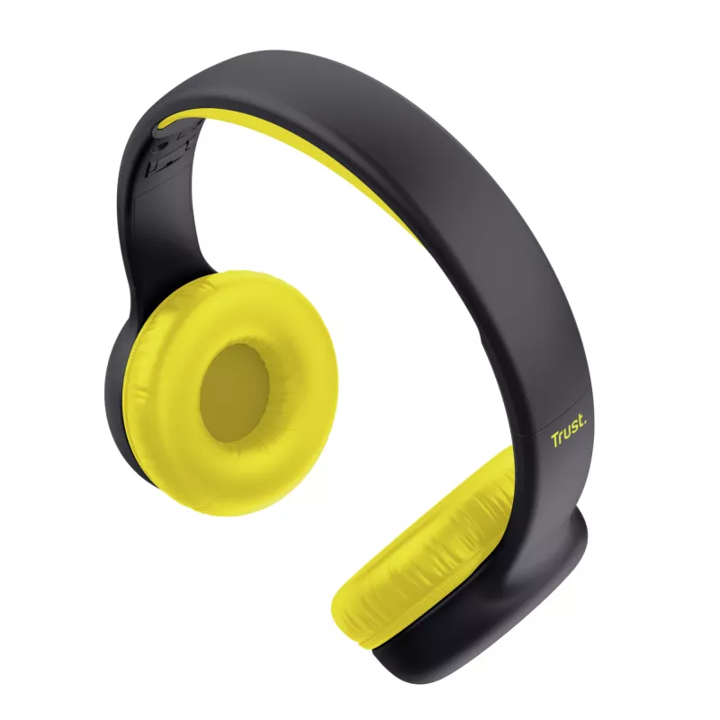 Trust Nouna headset bedraad hoofdband gesprekken/muziek zwart, geel