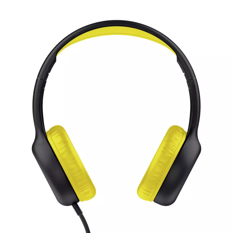 Trust Nouna headset bedraad hoofdband gesprekken/muziek zwart, geel