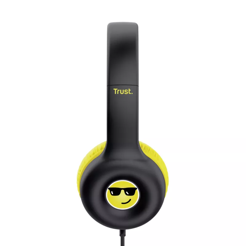 Trust Nouna headset bedraad hoofdband gesprekken/muziek zwart, geel