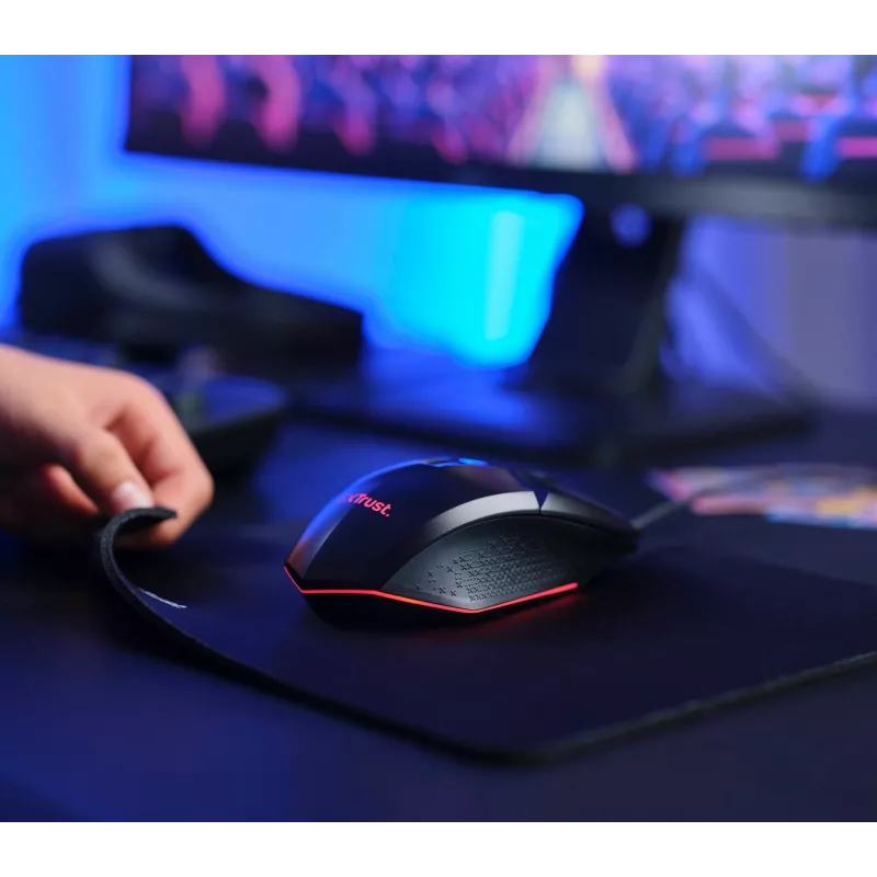 Trust GXT 792 Quadrox toetsenbord muis inbegrepen gaming USB QWERTY Belgisch zwart