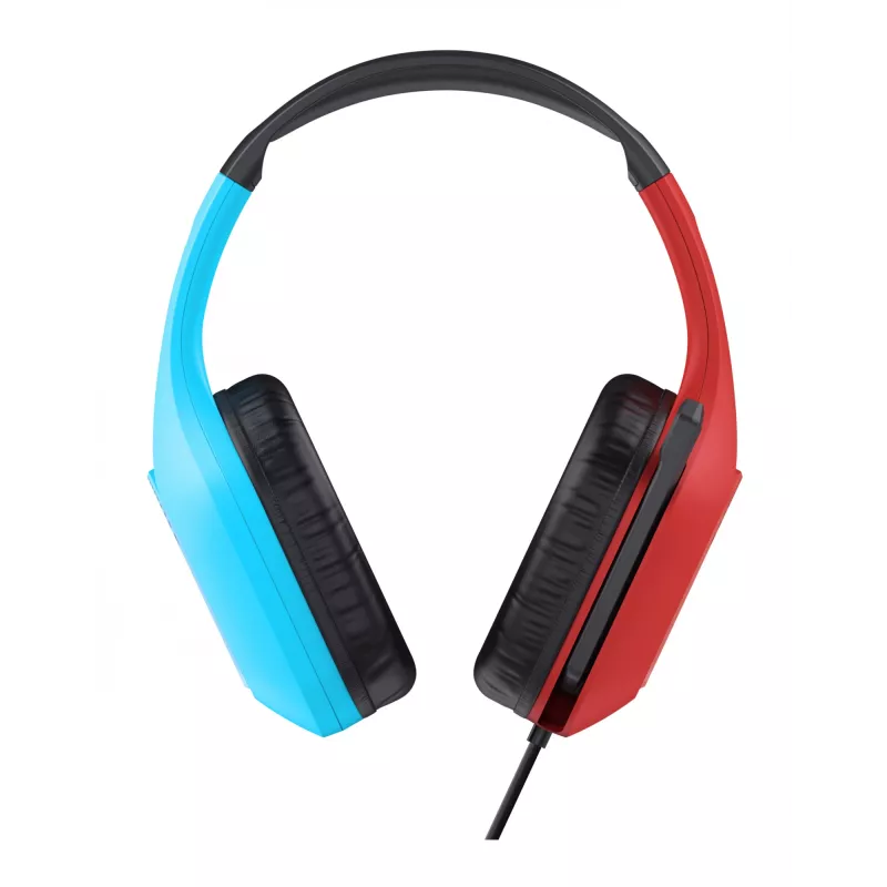 Trust GXT 416S Zirox headset bedraad hoofdband gaming zwart, cyaan, rood
