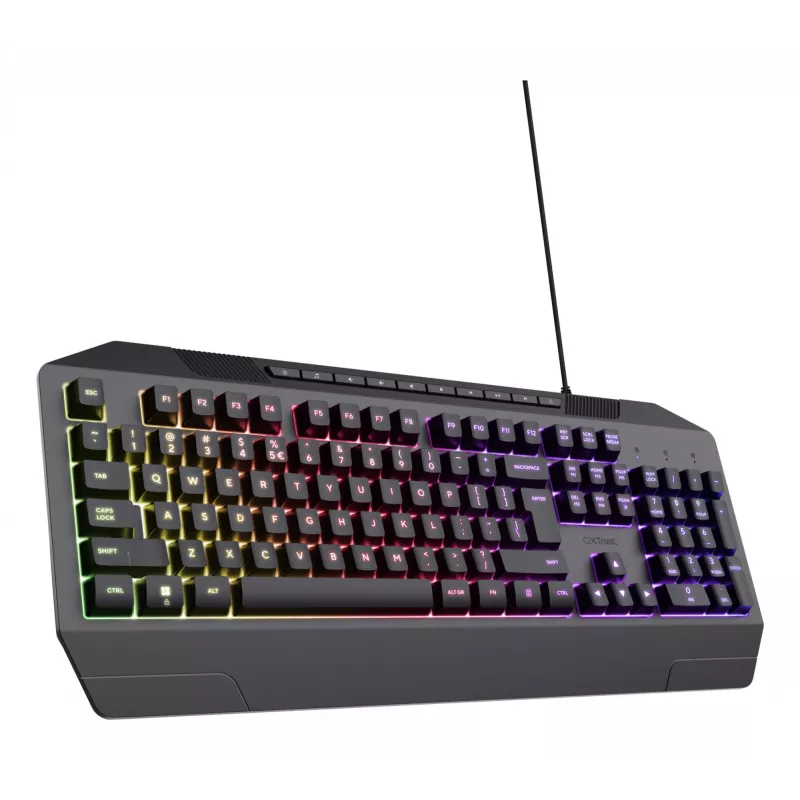 Trust GXT 836 Evocx toetsenbord gaming USB AZERTY Belgisch zwart