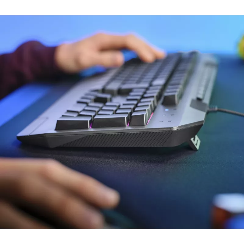Trust GXT 836 Evocx toetsenbord gaming USB AZERTY Belgisch zwart