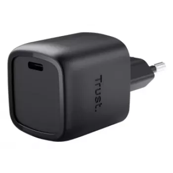 Oplader Trust Maxo 30W USB-C GaN oplader binnen snelladen zwart