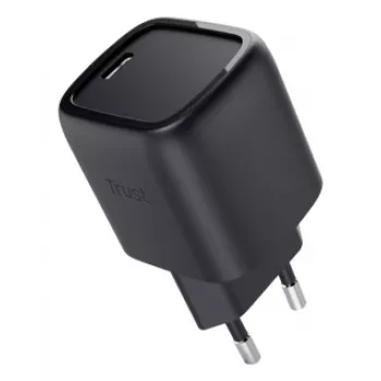 Oplader Trust Maxo 30W USB-C GaN oplader binnen snelladen zwart