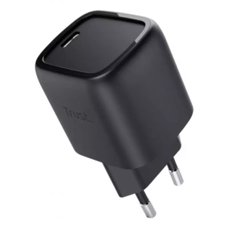 Oplader Trust Maxo 30W USB-C GaN oplader binnen snelladen zwart