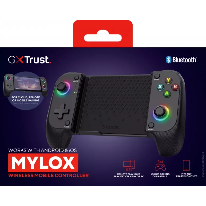 Trust GXT 735G Mylox grijs Bluetooth gamepad analoog/digitaal Android, iOS