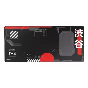 Gaming-muismat TRUST GXT 759 XXL — 900×400 mm, PET, zwart/rood