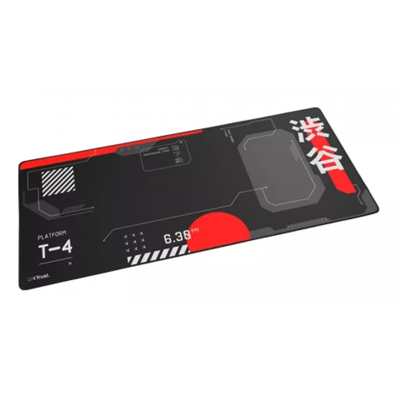 Gaming-muismat TRUST GXT 759 XXL — 900×400 mm, PET, zwart/rood