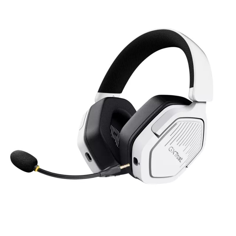 Trust GXT 493PS Carus headset bedraad & draadloos hoofdband gaming Bluetooth wit