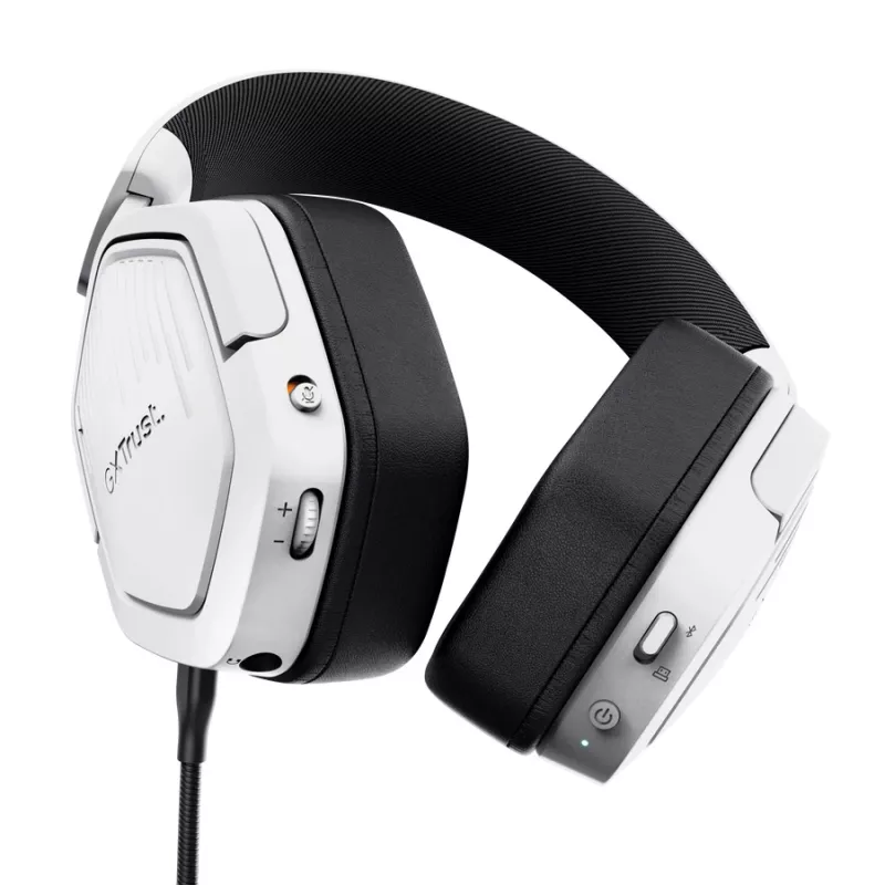 Trust GXT 493PS Carus headset bedraad & draadloos hoofdband gaming Bluetooth wit